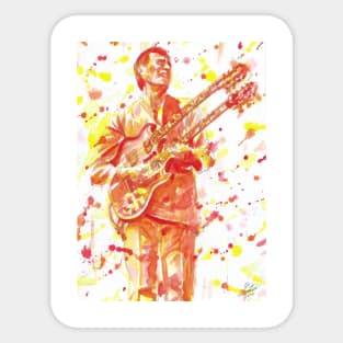 JOHN MCLAUGHLIN watercolor portrait .2 Sticker